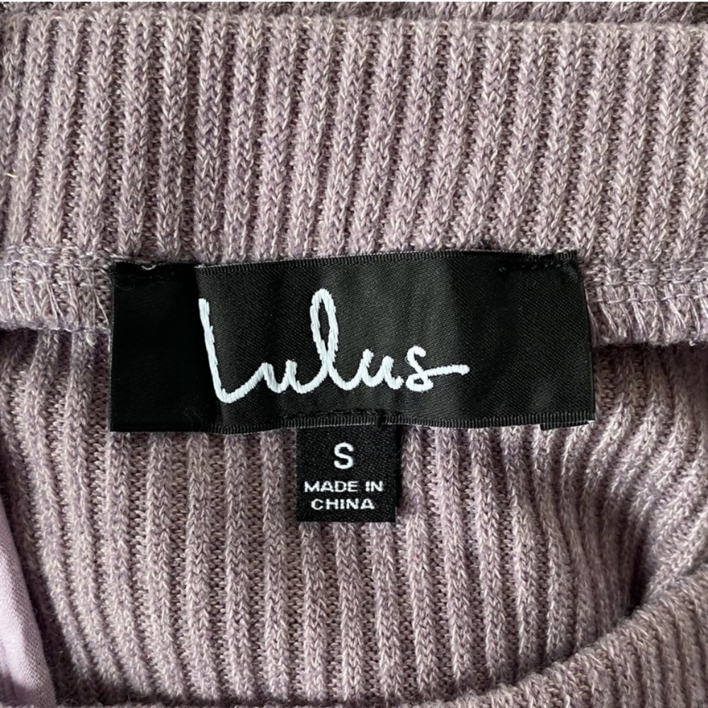 NWT Lulu's Flare Enough Lavender Off-the-Shoulder Skater Dress Small - Picture 4 of 9